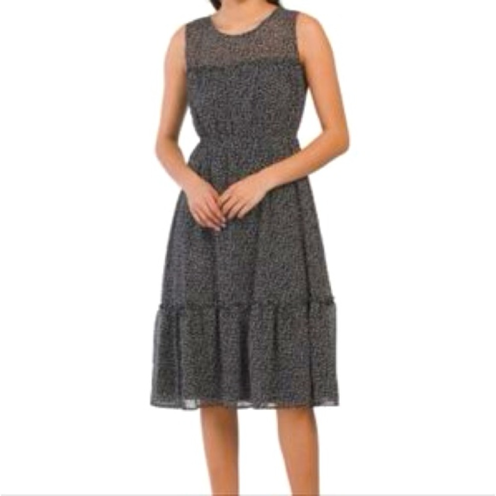 Nicole Miller Sleeveless Midi Floral Dress